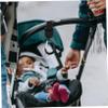 IWOWHERO 2pcs Rotating Stroller Hooks for Hanging Bags Stroller Bag Hooks Clips Easy to Install and Loop Safe Practical for Diaper view 2