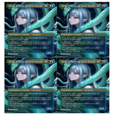 4x | Aesi, Tyrant of Gyre Strait | Anime | Full Art | Foil or Non-Foil (Non Foil)