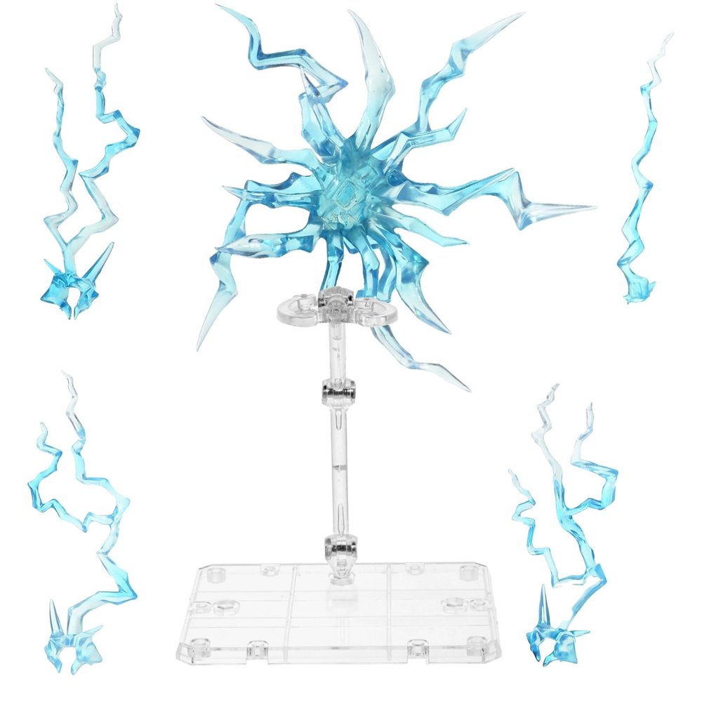 Abaodam Figure Stand Set Clear Plastic Action Figure Holder with Stable Base for Displaying and Organizing Toy Models and Collectible Figurines
