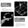 Abaodam Figure Stand Set Clear Plastic Action Figure Holder with Stable Base for Displaying and Organizing Toy Models and Collectible Figurines view 4