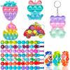 118 Pcs Party Favors for Kids, Pop Fidget Treasure Box Toys, Valentines Gift Classroom Prizes, Pinata Filler Goodie Bag Stuffers, Treasure Chest Carnival Prizes, Prize Box Bulk Toys for Boys Girls 4-8 view 2
