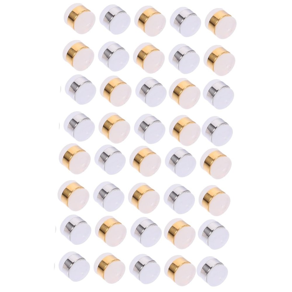 Operitacx 40pcs Round Transparent Silicone Earring Accessories Unique Ear Plugs for Jewelry Making Craft Supplies for Earrings Mobile Phone Cases and More