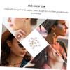 Operitacx 40pcs Round Transparent Silicone Earring Accessories Unique Ear Plugs for Jewelry Making Craft Supplies for Earrings Mobile Phone Cases and More view 3