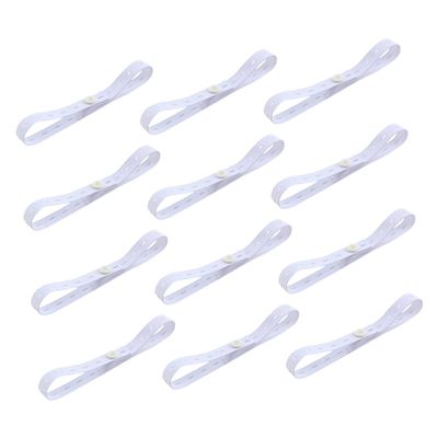 Abaodam 12pcs Adjustable Diaper Fixing Belts Diaper Buckles for Comfortable Elastic Newborn Straps to Prevent Leaks for Toddlers