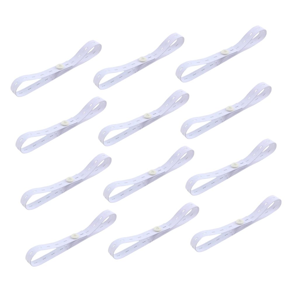 Abaodam 12pcs Adjustable Diaper Fixing Belts Diaper Buckles for Comfortable Elastic Newborn Straps to Prevent Leaks for Toddlers