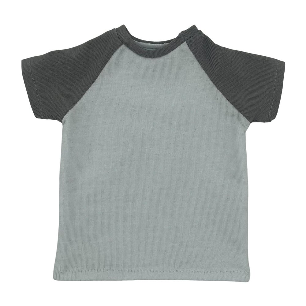 1/6 Male Short Sleeve T-Shirt for 12" Action Figure Accessories, Gray
