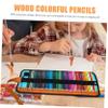 Abaodam Ergonomic Design Writing Pencils 50 Colored Oil Pencils for Adults Students Art Sketch view 2