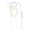 ifundom 2pcs Birthday Cake Topper Elegant Gold Rhinestone Decoration for Birthday Anniversary Parties Reusable Safe for Celebrations Special Events view 3