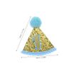 OKUMEYR Infant Headband for Girl Birthday Cone Hat with Glitter and Elastic String view 2