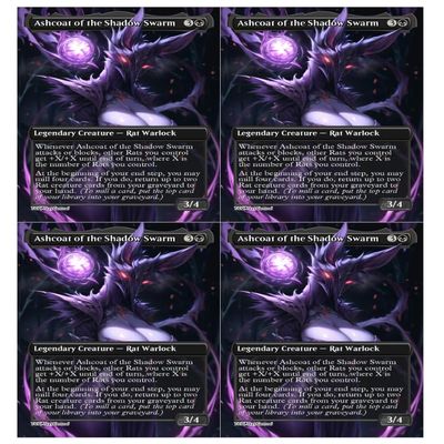4X | Ashcoat of The Shadow Swarm | Anime | Full Art | (Foil)