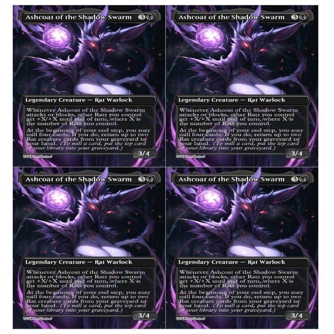 4X | Ashcoat of The Shadow Swarm | Anime | Full Art | (Foil)