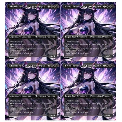 4x | Sheoldred, the Apocalypse | Anime | Full Art | Foil or Non-Foil (Foil)