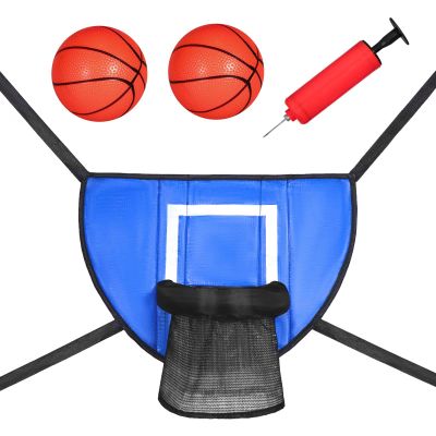 Aymzbd Trampoline Basketball Stand with Pump for and Accessories for Kids