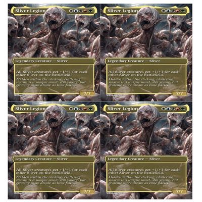 4x | Sliver Legion #2 - Horror | Anime | Full Art | Foil or Non-Foil (Non Foil)