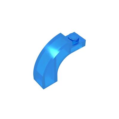 Gobricks 6005 92903 Brick Arch 1x3x2 Curved Top, Trans Dark Blue, 50 pcs