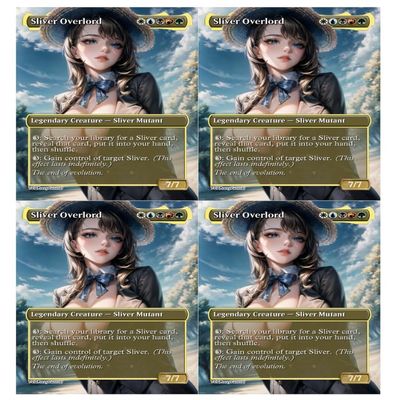4x | Sliver Overlord #1 | Anime | Full Art | Foil or Non-Foil (Non Foil)