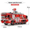 BYWbricks City Water Tank Fire Truck Building Blocks Set (720 pcs) - Fire Station Firetruck Bricks Collectible Building Kit Model Gift for Boys, Girls and Adults view 2
