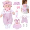 BDDOLL 12'' Baby Doll Playset with Clothes and Dolls Carrier Accessories Included Baby Carrier, Bottles, Nipple, Socks, Headbands view 1