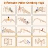 INFANS 12 in 1 Climbing Toys for Toddlers, Upgrade Wooden Montessori Foldable Triangle Climber Set with Reversible Ramp Slide Ladder Seesaw, Indoor Pikler Climb Activity Jungle for Kids Age 3+ view 2