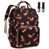 Dezcrab Fox Baby Diaper Bag Backpack for Women, Large Capacity Waterproof Maternity Travel Nappy Backpacks with Stroller Straps view 1