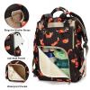 Dezcrab Fox Baby Diaper Bag Backpack for Women, Large Capacity Waterproof Maternity Travel Nappy Backpacks with Stroller Straps view 3