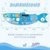 Shark Activity Wall Busy Board Panels,Busy Board for Toddlers Montessori Sensory Toys Wall Mount Wooden Learning Toy Ideal Furniture for Playroom & Children's Daycare view 2