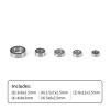 ALBARAY Upgrade Parts Compatible with TRX4M 22PCS Steel Sealed Bearing Kit for 1/18 RC Crawler Upgrade Parts (4M-03) view 2