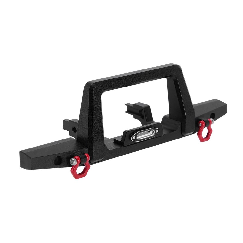ALBARAY Upgrade Parts Compatible with TRX4M for Defender CNC Aluminum Front Rear Bumper for 1/18 RC Crawler Upgrade (4M-41) (Color : Front)