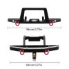 ALBARAY Upgrade Parts Compatible with TRX4M for Defender CNC Aluminum Front Rear Bumper for 1/18 RC Crawler Upgrade (4M-41) (Color : Front) view 4