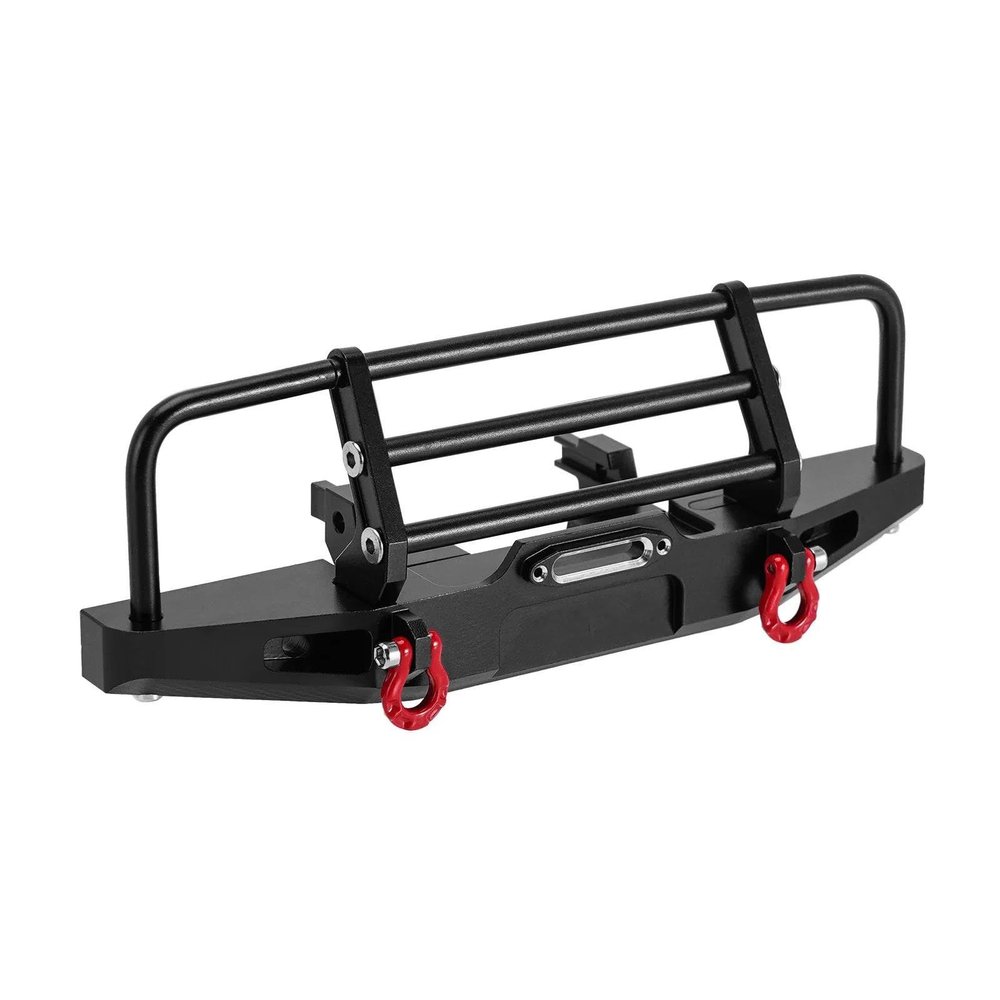 ALBARAY Upgrade Parts Compatible with TRX4M for Defender CNC Aluminum Front Rear Bumper for 1/18 RC Crawler Upgrade (4M-88) (Color : Front)