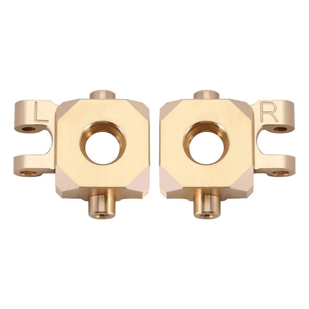 ALBARAY Upgrade Parts Compatible with TRX4M 11g Brass Steering Blocks for 1/18 RC Crawler Upgrade Parts (4M-04) (Color : 2)