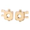 ALBARAY Upgrade Parts Compatible with TRX4M 11g Brass Steering Blocks for 1/18 RC Crawler Upgrade Parts (4M-04) (Color : 2) view 2