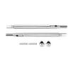 ALBARAY Upgrade Parts Compatible with TRX4M Extended 2mm Thread Stainless Steel Front Rear Axle Shafts for 1/18 RC Crawler Upgrade Parts (4M-09) (Color : Rear) view 1