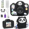 Kids Camera, Christmas Birthday Gifts for Children Age 3-8, HD Digital Video Cameras for Children, Portable Toy for 3 4 5 6 7 8 Year Old Kid with 32GB SD Card and Cute Children's Camera Bag (Black) view 1