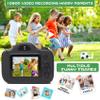 Kids Camera, Christmas Birthday Gifts for Children Age 3-8, HD Digital Video Cameras for Children, Portable Toy for 3 4 5 6 7 8 Year Old Kid with 32GB SD Card and Cute Children's Camera Bag (Black) view 4