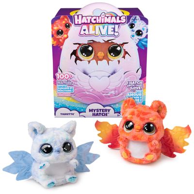 Hatchimals Alive, Mystery Hatch Tigrette, Surprise Interactive Toy & Egg with Mist, Lights & Sounds (Styles May Vary), Kids Toys for Girls & Boys