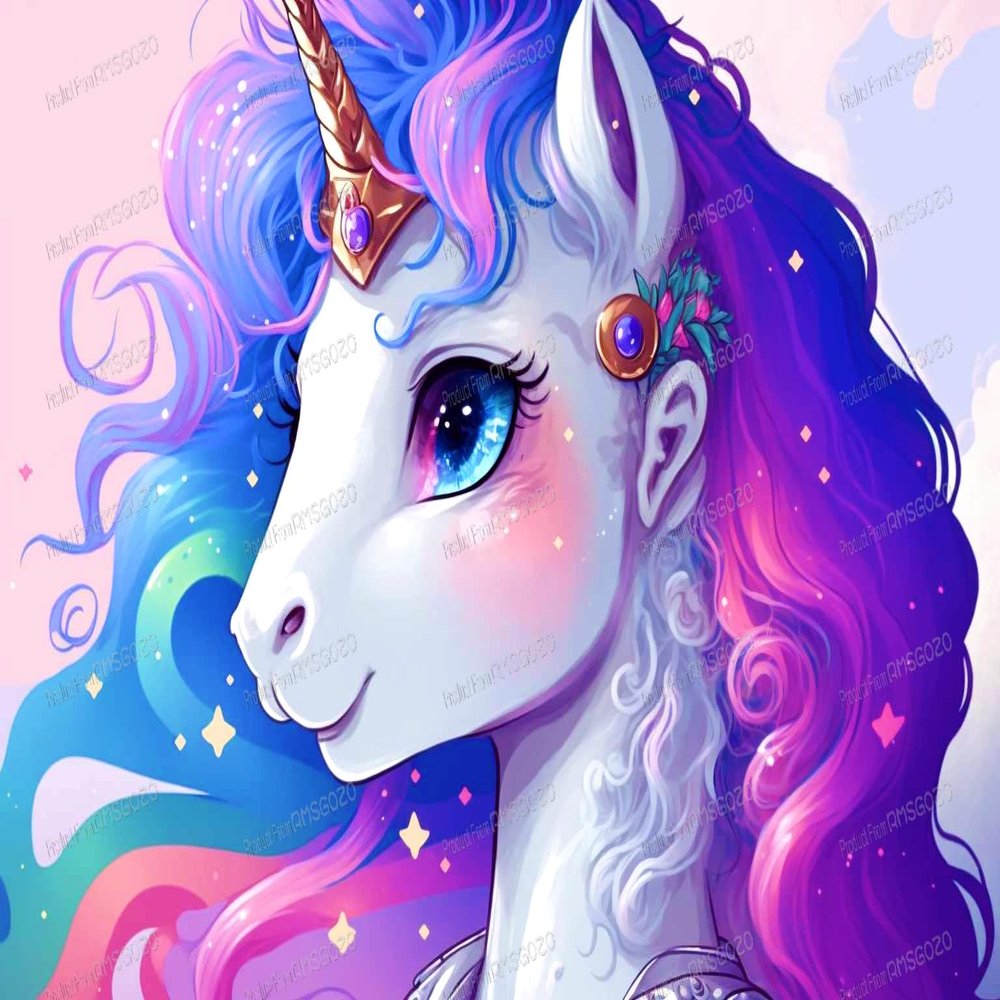 1000 Piece Cartoon Puzzles for Adults - Fantasy Unicorn Wooden Jigsaw Puzzle for Beginners, Unwind from Daily Life, and Toys for Family Bonding Activities