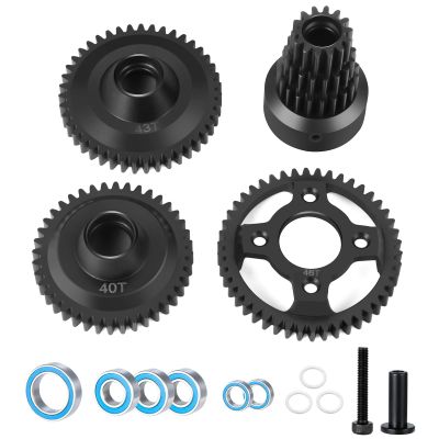 BRKRC Steel 3 Speed 40T 43T 46T Gear Clutch Set for 1/8 Kyosho USA-1 Mad Force Kruiser Crusher FO-XX RC Car Part
