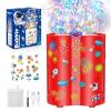 PANACARE Astronaut Soap Bubble Machine Fireworks Bubble Machine for Kids 20000+ Bubble per Min/Lights/DIY Stickers/240ml Solution Automatic Bubble Toy for Kids Summer Outdoor Party Wedding view 1
