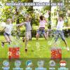 PANACARE Astronaut Soap Bubble Machine Fireworks Bubble Machine for Kids 20000+ Bubble per Min/Lights/DIY Stickers/240ml Solution Automatic Bubble Toy for Kids Summer Outdoor Party Wedding view 2