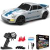 Everbigmai RC Drift Car 1:24 Remote Control Car 4WD 15KM/H High Speed Racing Sport Car with LED Lights RC Cars Toy for Kids Boys Girls Adults Gifts Birthday Christmas Rechargeable Batteries view 1
