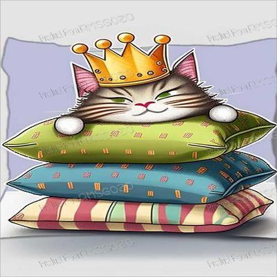 1000 Piece Cat Puzzles for Adults - Cartoon Pillow Cat Wooden Jigsaw Puzzle for Beginners, Unwind from Daily Life, and Toys for Family Bonding Activities
