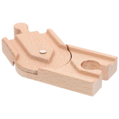 Toyvian Wooden Train Track - Expansion Pack Compatible with Thomas Wooden Train Railway Track Expansion Block Accessories for Table