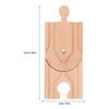 Toyvian Wooden Train Track - Expansion Pack Compatible with Thomas Wooden Train Railway Track Expansion Block Accessories for Table view 3