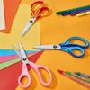 7" Real Left-Handed Kids Scissors - 3-Pack, Ages 8-16, Pointed Tip, Stainless Steel Blades, Soft Grip, Great for DIY, Arts, School view 4