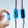 50Pcs Servo Cable Clip Extension Cable Connector Lead Wire Buckle Lock for RC Servo Cable JR Futaba Connection view 2