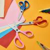 7" Student Scissors Set of 3-pack,Pointed Tip Blades,Kids Scissors Ages 8-10 8-12 8-16 for School Crafting Project,Great for DIY, Arts, Home, Red/Pink/Blue view 4