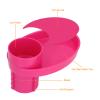 Alomejor Portable Snack Tray, Versatile Design, Cup Holder, Universal fit, Collapsible, Lightweight, Durable for car Travel, Stroller use, Outdoor act view 2
