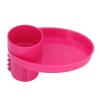 Alomejor Portable Snack Tray, Versatile Design, Cup Holder, Universal fit, Collapsible, Lightweight, Durable for car Travel, Stroller use, Outdoor act view 3