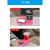 Alomejor Portable Snack Tray, Versatile Design, Cup Holder, Universal fit, Collapsible, Lightweight, Durable for car Travel, Stroller use, Outdoor act view 4